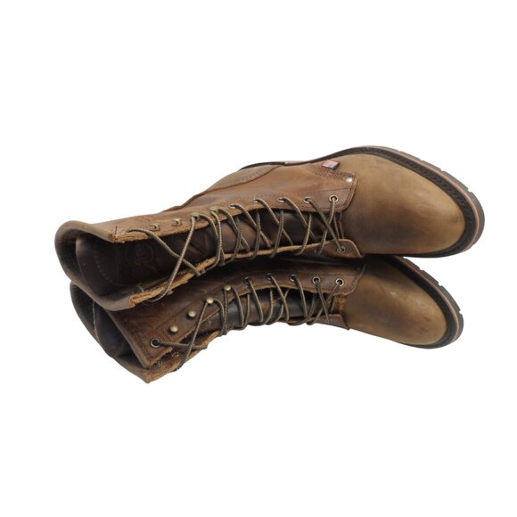 Double H Mens 9" Lewis Soft Toe Packer Boot DH3706 *Made In USA* Brown Size 8 2E - Picture 4 of 9